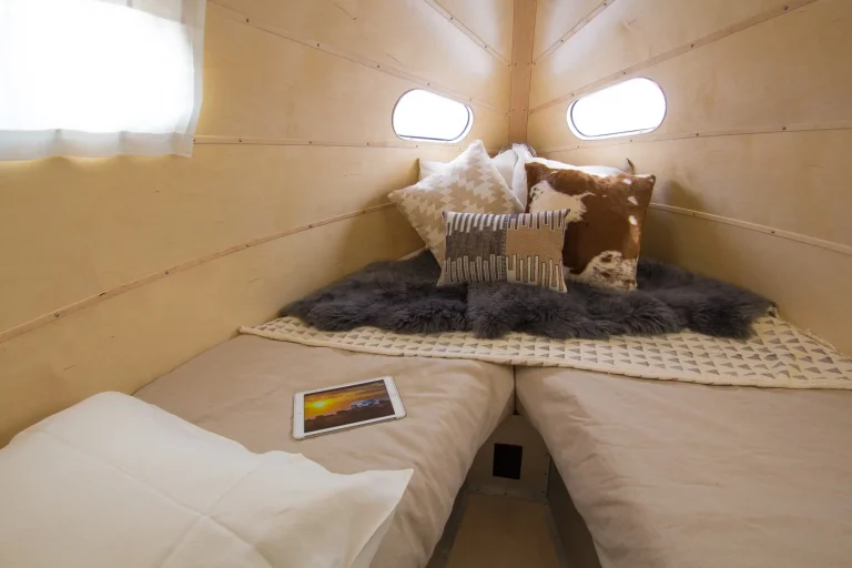 The Bowlus is very comfortable.